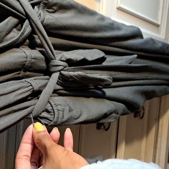 Gap Long-sleeved Wrap Belted Pocket Jumpsuit Grey Women's Size XXLARGE N… - Picture 10 of 15